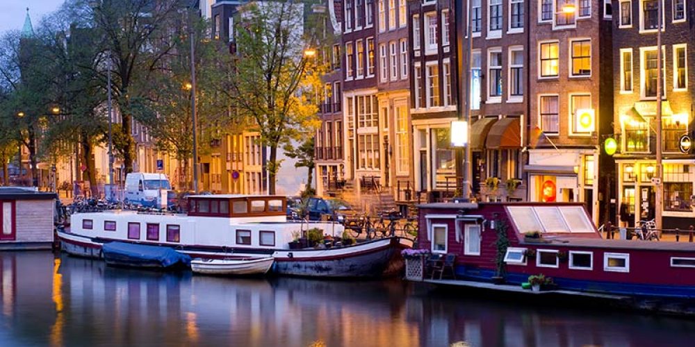 Die historische Altstadt Amsterdams